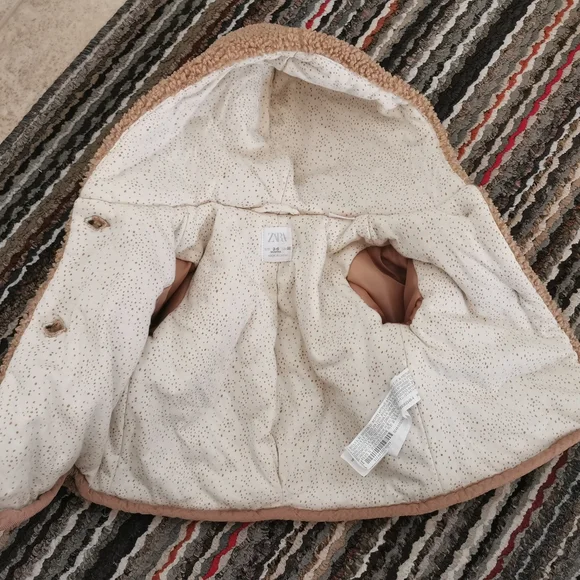 SOLD ON FB- Zara 3-6 month Sherpa Jacket - Picture 8 of 12